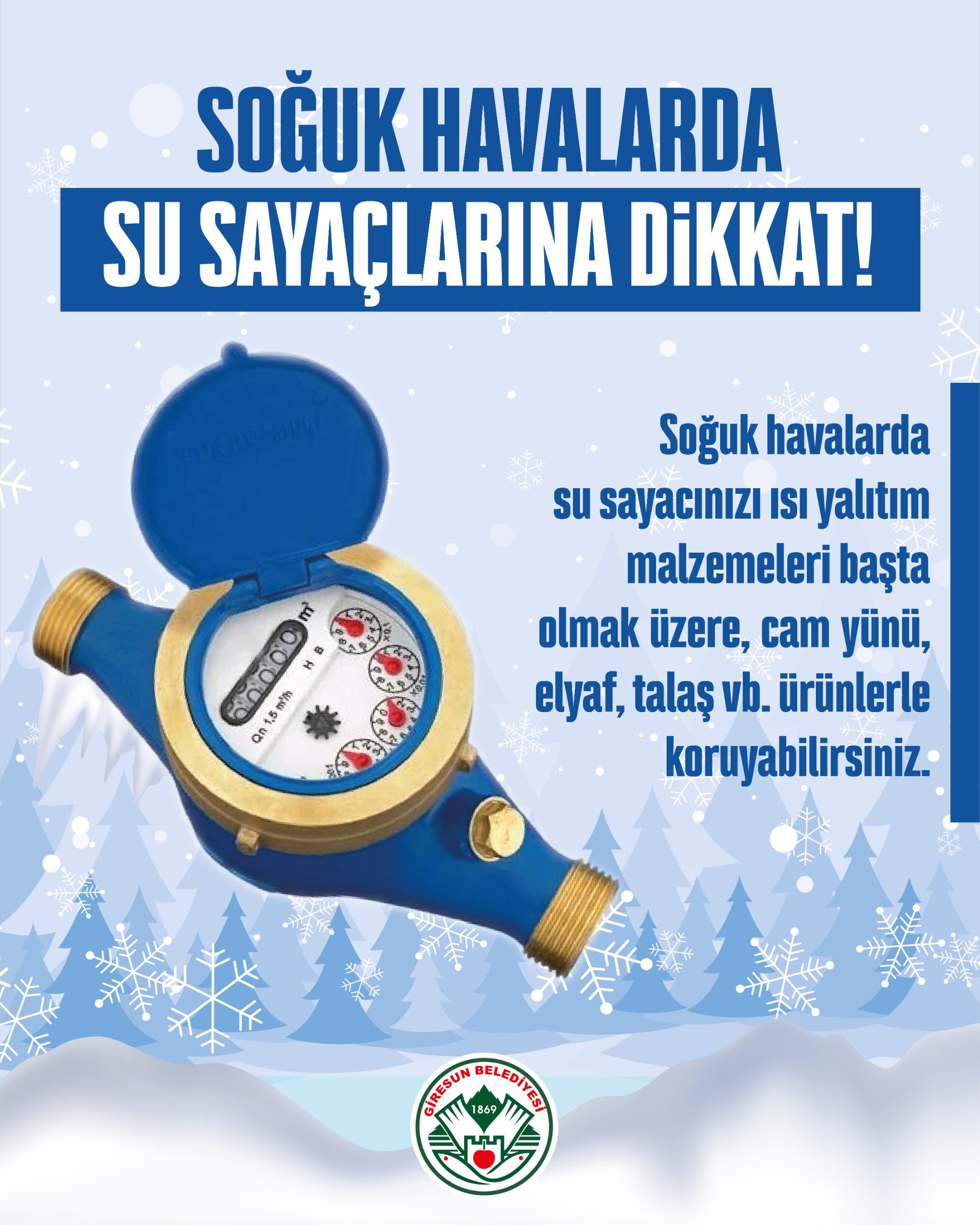 Giresun Belediyesi vatandaşları uyardı