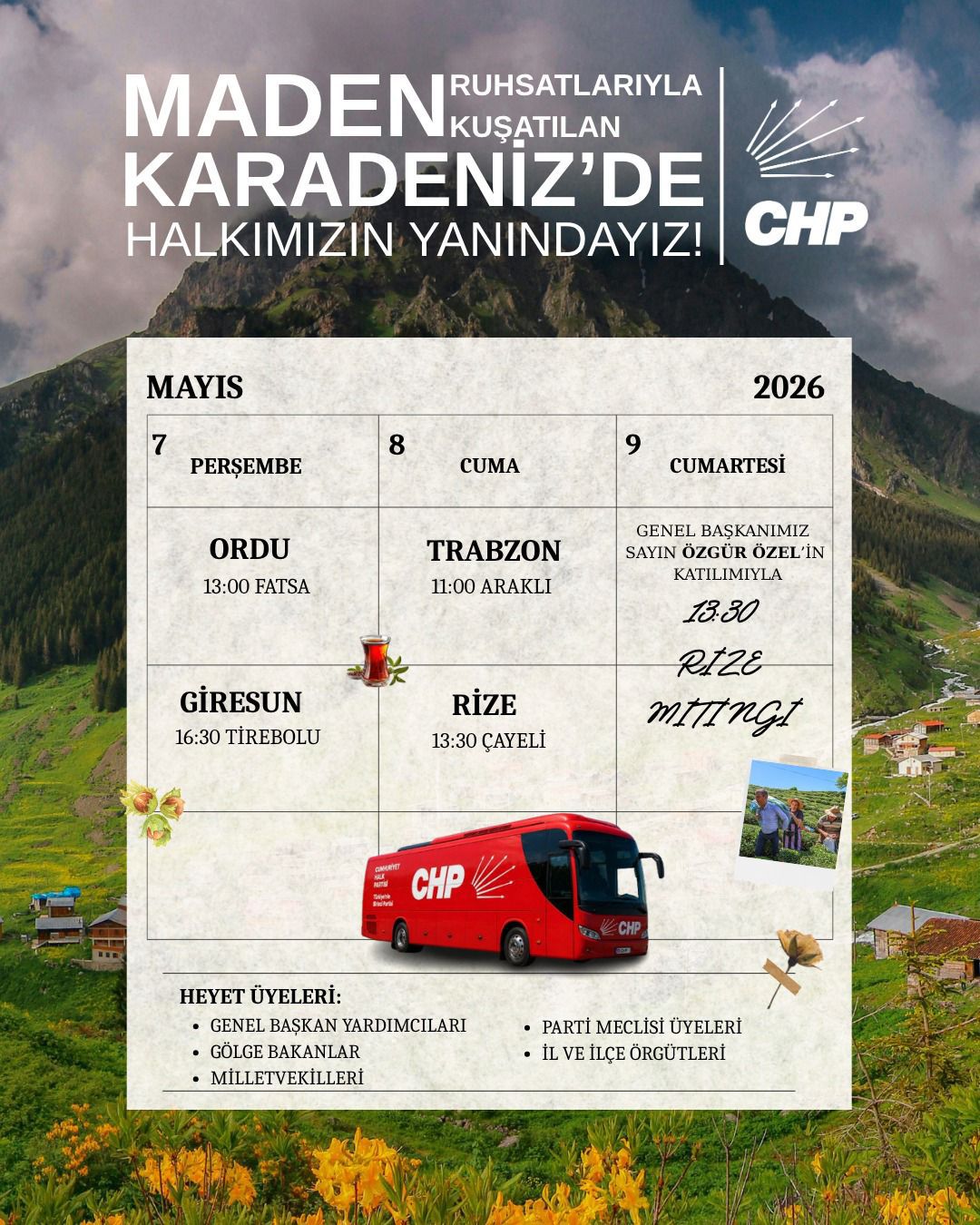 CHP heyeti Tirebolu açıklaması